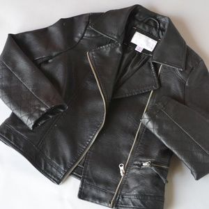 Xhilaration Motorcycle Style Jacket Kids in Black